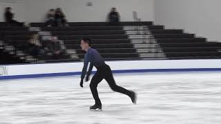 Edward Zhou  Novice Men Short Program  2025 Eastern Sectional Singles Final [upl. by Lindbom411]