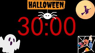 Halloween 30 Minute Timer with Music Halloween Timer Countdown October Timers for Classroom [upl. by Ulrike]