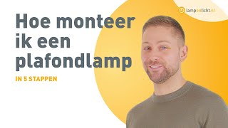 Hoe hang ik een plafondlamp op Zo bevestig je een plafondlamp aan het plafond  MONTAGE [upl. by Dwane]