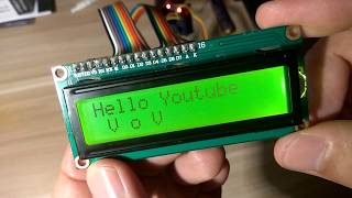 Arduino： LCD1602 I2C display module [upl. by Obelia]