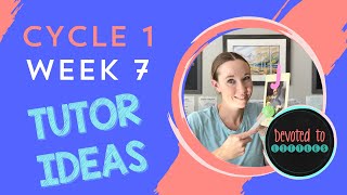 Cycle 1 Week 7 Tutor and Memory Work Ideas for Classical Homeschooling [upl. by Ellerehc]