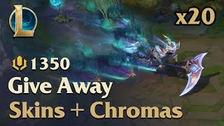 GIVE AWAY 20 Winterblessed Hecarim Skins  Emerald Chromas [upl. by Amein]