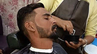 Hair dye and skin cleansing haircut and hairstyle for men short tutorial boys hair style [upl. by Ayerf752]