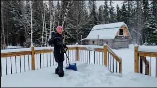 Trying out my new cordless electric snow shovel [upl. by Amalbergas]