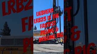 Liebherr LRB23 DRILL RIG is the fastest drilling rig at this jobsite [upl. by Lenrad888]