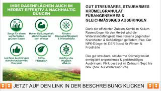 Natureflow Premium Organischer Herbstrasendünger  125 kg Bio Rasendünger [upl. by Brennen415]