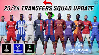 2324 Transfers Squad Update V5 For FIFA 22 EA FC 24 Ratings New Transfers UEFA Groups [upl. by Noby472]