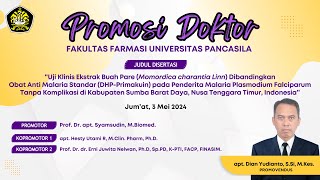 Promosi Doktor apt Dian Yudianto SSi MKes 3 Mei 2024 [upl. by Dulcie]