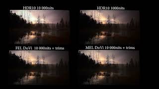 Dolby Vision FEL 12bits vs MEL vs HDR10 Spears and Munsil PART1 [upl. by Elvia]