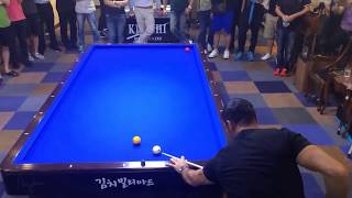 3쿠션 당구 세미 세이기너 Semih Sayginer Trick Shot 3cushion billiards [upl. by Kusin]