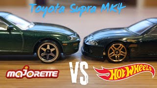 PORÓWNANIE Hotwheels vs Majorette Toyota SUPRA MK4 hotwheels majorette diecastcars [upl. by Evelunn]