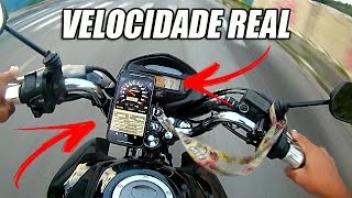 VELOCIDADE REAL  VELOCIDADE DO PAINEL DA MOTO MARCANDO ERRADO [upl. by Allen315]