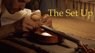 MAKING A VIOLIN  The SET UP  Step 23  Amati Model [upl. by Nay126]