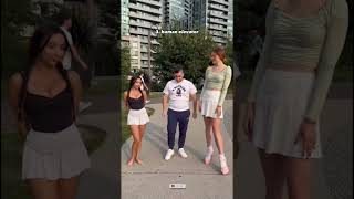 Tall girl VS Short girl Different ways to talk3waysBend Knee negotiationsHuman Elevator [upl. by Mlehliw]