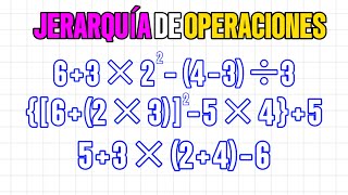 JERARQUÍA DE OPERACIONES En menos de un minuto [upl. by Acinyt]