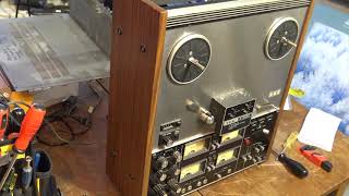 Teac A 3340 4 Track Reel to Reel restoration [upl. by Eenal529]