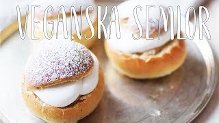 Veganska Semlor  Hemmagjord mandelmassa  Fettisdagen [upl. by Olag]