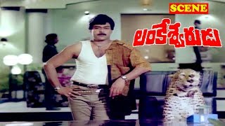 MEGA STAR CHIRU AWESOME SCENE  LANKESHWARUDU  CHIRANJEEVI  RADHA  REVATHI  V9 VIDEOS [upl. by Ronoc]