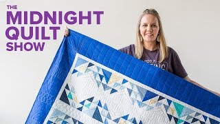 quotSantoriniquot Triangle Strip Quilt  Midnight Quilt Show HOLIDAY SPECIAL with Angela Walters [upl. by Nerral10]