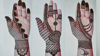 Top 3 Arabic Mehndi For Front Hand mandhi digene simple mahandi ki digain mehandi ka design [upl. by Roinuj]