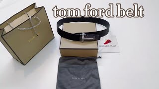 Tom Ford TBuckle Belt Unboxing [upl. by Austine]