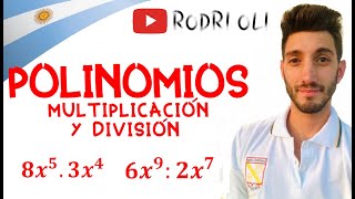 Multiplicación y División de POLINOMIOS  Argentina 🇦🇷 2020 [upl. by Anihs934]