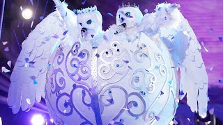 The Masked Singer 4  Snow Owls Sing Andre Bocelli amp Celine Dion The Prayer [upl. by Innos]