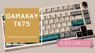 Gamakay TK75 Pegasus Switches Review and Sound Test [upl. by Eenolem]