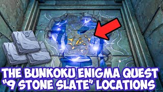 9 Damaged Stone Slate PUZZLE Location  The Bunkoku Enigma World Quest Three Realms Gateway Offering [upl. by Tteraj]