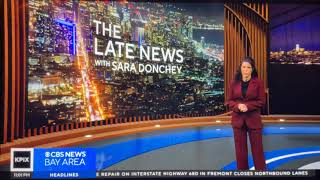 KPIX CBS News Bay Area “Late News” open December 19 2024 [upl. by Alliw]