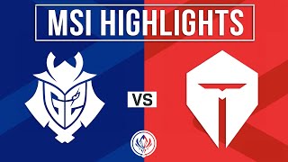 G2 vs TES Highlights ALL GAMES  MSI 2024 Lower Bracket R2  G2 Esports vs TOP Esports [upl. by Azilanna]