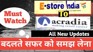 E Store India To Acradia  E Store India New Update  E Store New Business Plan  Aarogya Vani Live [upl. by Monafo171]