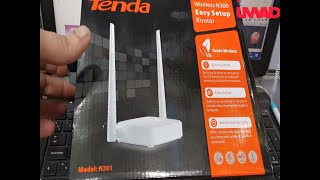 configuration ROUTER TENDA WIRELESS N300 [upl. by Nila479]