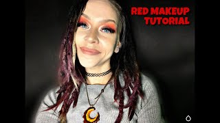 CONSPIRACY PALETTE  RED MAKEUP TUTORIAL  GRWM [upl. by Waldner]