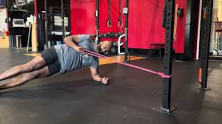 SIDE PLANK HOLD WISOMETRIC BAND TOW [upl. by Eiddal]