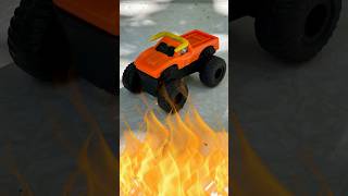 Flames vs Monster Truck HotWheels shorts [upl. by Rhianon]