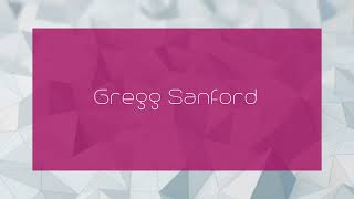 Gregg Sanford  appearance [upl. by Nuavahs193]