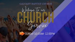 Sunday Service  17112024  Calvary Baptist Church II Sr Rev Dr G Moses [upl. by Otreblif]