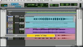 Pro Tools Tutorial  Editing and arranging clips [upl. by Zirtaeb]