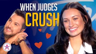 When Judges CRUSH on HOT Contestants on Talent Shows [upl. by Bluh]