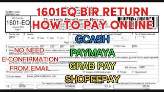 BIR FORM 1601EQHOW TO PAY ONLINEGCASH PAYMAYA amp CREDIT CARDS [upl. by Anairam668]