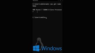 Checking the CPU name in a Terminal Windows Linux and Mac [upl. by Akirdna]