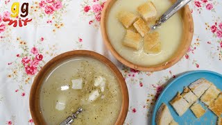 Trahana Soup WIth Halloumi Traditional Greek Cypriot Recipe  ggmix [upl. by Vento]