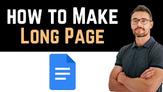 ✅ How To Make Google Docs One Long Page Full Guide [upl. by Hardman]