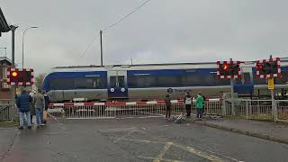 crossing madness antrim station level crossing co antrim 311024 [upl. by Mihsah409]