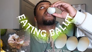 Eating a fertilized duck egg  balut egg 🥚 philippine dish￼ [upl. by Myer]