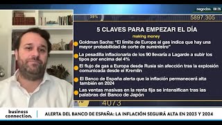 La alta inflación se extenderá hasta 2024 según alerta el Banco de España [upl. by Weinrich]