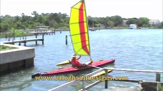 Sailing a Long Haul folding kayak with a BSD sail rig [upl. by Christmann951]