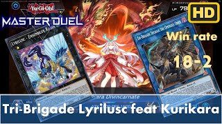 Lyrilusc TriBrigade feat Kurikara Yu Gi Oh Master Duel  Best Deck [upl. by Akived]