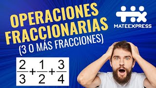 OPERACIONES DE FRACCIONES con TRES o MAS componentes examendeadmisión vlog fyp comparte [upl. by Akitan]